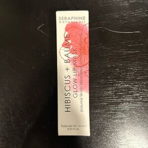 Seraphine botanicals hibiscus + baume glow lip mask